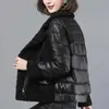 Jassen Winterjas Jassen Koreaanse Stijl Vrouw Plus Size Puffer Lange Kleding Vrouwelijke Kleding Jas Down Parka Dames Hooded 211013