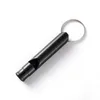 Outdoor Gadgets 4,7cm * 0.9cm Whistles Training Multifunktionell Aluminium Emergency Survival Keychain för Camping Vandring Sport SC017