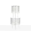 Decoration Luxury swing crystal beaded cake stand chandelier centerpieces stand for weddings 740