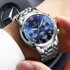 Armbandsur Wishdoit 2021 Fashion Men's Watch rostfritt stål Toppsport Chronograph Quartz Men Relogio Masculino299T