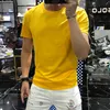 Verão masculino cor sólida t-shirts de algodão de seda gelo branco masculino usar multi t camisa inferior de alta qualidade múltiplas cores M-6XL