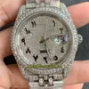 Éternité Bijoux montres RFF V4 Dernier 126334 126234 126333 DIAMONDS ARAB DIAMENT A2824 Iced out Mens Watch Diamond Two Ton233y A2824