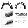 Partihandel Individuell Klassisk C / D Curl Eyelash Extension Natrual Looks Lashes Russian Volume Lashes Matte Faux Mink Professional Cilios