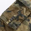 Camouflage Shorts Mannelijke Militaire Kleding Stijl Army Hoge Kwaliteit Mens Cargo Shorts Katoen Multi Pockets Rijbroek Bermuda Cargo 210518