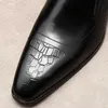 Chaussures habillées hommes mode mariage en cuir véritable bout pointu sans lacet chaussures d'affaires formelles noir café Oxford hommes Lofers