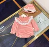 Весна осень высокого и качества Новый 2021 Baby Fashion Baby двусторонний плюс бархат с длинными рукавами one-piece 1230m010