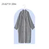 Boîtes de rangement bacs imperméables vêtements cache-poussière Transparent suspendus vêtement robe costume manteau placard sacs