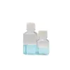 Lab levererar PET Medium Square Reagent Bottle Leak Proof Serum Transparent Hög hållbarhet 125 ml 250 ml 500 ml 1000 ml