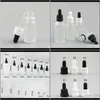 Housekeeping Organization Home Gardenleere nachfüllbare Frostglas-E-Liquid-Tropfflaschen Öl-Piepette-Behälter 5 ml 10 ml 20 ml 30 ml 50 ml 10