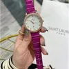 Dameshorloges Topmerk Horloges lederen band Diamond Bezel Quartz Horloge voor dame meisje vrouw Kerstcadeaus Moederdag Valentijnsdag cadeau Montre De Luxe