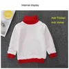 Kid Thick Knitted Bottoming Turtleneck Fall Winter Boy Girl Adult Add Velvet Shirts Solid High Collar Pullover Sweater 211104