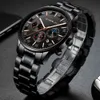 CRRJU Top Men Watches Fashion 30m Waterproof Watch for Men Multifunctional Chronograph Sport Watch Luminous+Box 210517