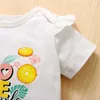 Verano 2pcs Baby Girl Algodón de manga corta Sweet FruitLemon Baby's Sets 210528