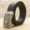 Belts Accessories personality men039s crocodile pattern body real youth Fashion China Dragon automatic buckle leather belt7477627