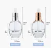 360pcs 30ml Clear Glass Mini Essential Oljor Glasflaskor Traveller Tomguld / Sliver Cap med Dropper Refillable Bottle Sn2930