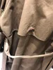 Vintage Trench Coat Women Oversize Long Double Breasted Windbreaker Koreanska Kläder Vinter 210421