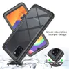 Heavy Duty Full Protection ShockoProof Fodral för Samsung Galaxy A31 Soft TPU + PET Front Film Transparent Acrylic Hard PC Back Cover