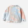 Top i Wiosna Jesień Toddler Dziewczyna Tiedye Dżinsowa Kurtka Little Kids Boy Casual Coats Children Breaken Outnewear Topy 211204