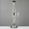 Tubo dritto Grande acqua spessa Bong in vetro 8 bracci Narghilè 18mm Femmina Jiont 19 pollici Albero Fungo Croce Polpo Perc Olio Dab Rigs