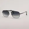 Luxus COLONEL Sonnenbrille Quadratischen Metallrahmen Frauen Herren Design Doppelte Brücke Sonnenbrille Fahren Brillen Brillen Gafas De Sol Hombre