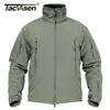 Tacvasen Winter Military Fleece Jacket Mens Soft Shell Tactical Waterproof Army s Coat Airsoft Clothebreaker 210811