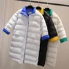 Winter lange jas vrouwen ultra licht witte eend donsjack vrouwelijke slanke puffer winddicht 210423