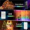 LED Dize Işık Wifi Bluetooth 5 M 33LED 10 M 66LED Uzaktan Kumanda ile Uyumlu Google Assistant Amazon Alexa Noel Dekorasyon