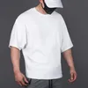 Été hommes marque vêtements mode Fitness t-shirt Crossfit musculation Muscle mâle à manches courtes mince coton t-shirt hauts