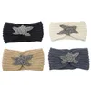 Party Favor Winter warm houden Vier bladeren breien hoofdband vrouwen wollen garen haarband buitenshuis sport haarband Yoga Head Bands SN3215