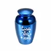 Small Keepsake Urn for human ashes pendant Snowflakes pattern cremation urn to commemorate Mom and Dad -Snowflakes are kisses from heaven