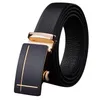 Bälten Mens Belt Ratchet Leather Slide med enklare justerbar spänne mode rem hane jeans för man cowboy5805261