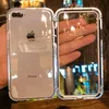 8プラス6 6SのためのiPhone 11 Pro Max XS XR強化ガラス磁石フリップカバーのための磁気吸着電話ケース