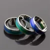 100pcslot Stainless steel Ring mix size mood rings changes color to temperature reveal your inner emotion love couple ring3941995