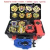 New Golden beyblades launcher bayblades Storage Box Toys Toupie Metal Fusion God Golden bay blade Spinning Top Toy set X0528