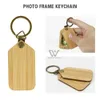 2021 Fashion Luxury Creative Flip Wood Keychain Portachiavi Blank Woychains Walnut magnetici con foto