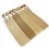 Wholesale Pre-bonded Hair Extensions Italian Keratin Nail U tip Fusion Indian Brazilian Peruvian Remy Cuticle Aligned Virgin Human 100g/100S