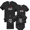 MATCHING FAMILY FASHION COTTON T-Shirt WITH LETTER DAD,MOM,BABY ONLY 1 PIECE CLOTHES BLL113 210922