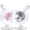 Cool Glass Water Bong Smoke Pipe 14-tums rund Globe Cute Novel Glass Pipe Dab Rig Rökningstillbehör