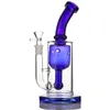 Egg style percolator Glass Bong Hookahs morden water pipe straight Pink Amber Blue Green colorful recycle oil rig