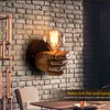 Wall Lamp American Retro Resin Vintage Fist Led Sconces Loft Light Fixtures Bar Coffee Corridor Bedside Industrial Decor