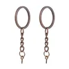 10/PCS SCREW Eye Pin Key Chain Key Ring Keychain Bronze Rhodium Gold Keyrings Split Rings with Screw Pin Jewelry Making