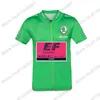 Racing Jassen EF Team 2021 Fietsen Jersey Italië Frankrijk Tourkleding Roze Geel Groen Polka Dot Road Race Bike Shirts MTB Maillot