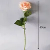 Fleurs Artificielles Faux Rose Simple Toucher Réaliste Roses Hydratantes Mariage Saint Valentin Fête D'anniversaire Décoration De La Maison CCB12277