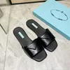 Designer kvinnor sandaler öppna kant pärlor äkta läder tofflor kvinnor platt glider kohud kvinnors sandal storlek 35-40