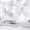 Пользовательские обои из насухи 3d абстрактное искусство геометрическое фото стены бумаги гостиной телевидение фон стены домашнего декора 3 d papel de parede
