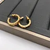 Een DITA Luxe Merk Oorbel Luxe Sieraden Topkwaliteit Studs Messing Vergulde Designer Oorbellen Premium Geschenken Officiële Reproducties 5A Stud