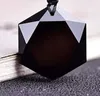 Jewelry Pendant Necklace Obsidian Pendulum Power Stone Six-pointed Star Men's and Women's Sweater Chain