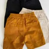 MILANCEL Summer Kids Pants Solid Cotton Shorts Elastic Waist Casual Children Clothes 210723