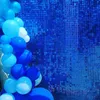 Party-Dekoration, schimmerndes Wandpaneel, Hintergrund mit Pailletten, Gold, Silber, Schwarz, Blau, 4D-Lila, Hochzeit, ineinandergreifendes schillerndes rosa Glitzer E8316401