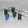 Wasserpfeifen 14-mm-Glas-Aschefänger mit 5-ml-Silikonbehältern, männliche und weibliche Aschefänger für Quarz-Banger-Wasserbongs, Dab-Rigs